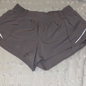 2.5 inch grey/purple Lululemon shorts
